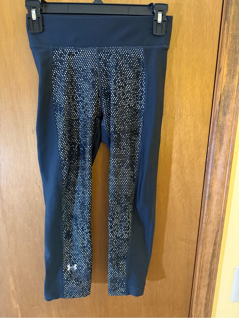 Under Armour Black Dot-Print Girls' Leggings